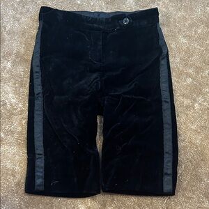 Janie and Jack Black Velvet Dress Pants